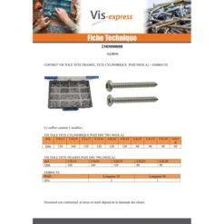 1 X Assortiment De 1684 Vis Tôle Tête Fraisée TF Tête Ronde TR Pozi Inox A2 Embout -Vis-express Soldes assortiment de 1684 vis tole tete fraisee tf tete ronde tr pozi inox a2 embout 4