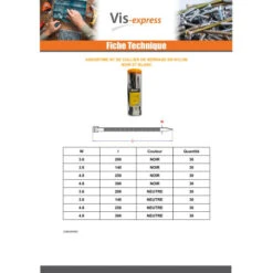 1 X Assortiment De 240 Colliers De Serrage Nylon -Vis-express Soldes assortiment de 240 colliers de serrage nylon 2