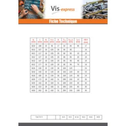 1 X Boulon (vendu Avec Ecrou) Ancrage M10X116 Avec Vis Métaux Tête Hexagonale TH Acier Zingué -Vis-express Soldes boulon vendu avec ecrou ancrage m10x116 avec vis metaux tete hexagonale th acier zingue 2