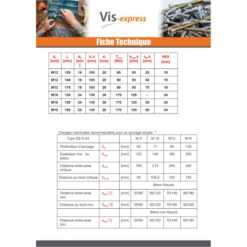 1 X Boulon (vendu Avec Ecrou) Ancrage M8X105 Avec Vis Métaux Tête Hexagonale TH Inox A4 -Vis-express Soldes boulon vendu avec ecrou ancrage m8x105 avec vis metaux tete hexagonale th inox a4 2