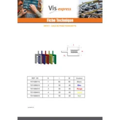 1 X CALE Fourchette 55X40 Epaisseur 4 Jaune -Vis-express Soldes cale fourchette 55x40 epaisseur 4 jaune 1