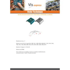 1 X Cavalier Etanche EPDM 30X25 PROFIL Trapézoidale Aluminium RAL7015 Gris Ardoise -Vis-express Soldes cavalier etanche epdm 30x25 profil trapezoidale aluminium ral7015 gris ardoise 2