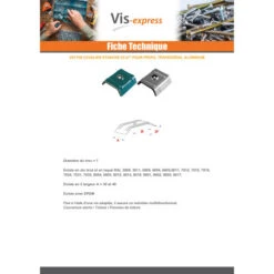 1 X Cavalier Etanche EPDM 40X25 PROFIL Trapézoidale Aluminium RAL5008 -Vis-express Soldes cavalier etanche epdm 40x25 profil trapezoidale aluminium ral5008 2