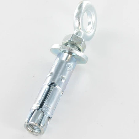 1 X Cheville Ancrage Avec Piton M12 20X80 Acier Zingué 4 1 X Cheville Ancrage Avec Piton M12 20X80 Acier Zingué – Image 2