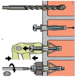 1 X Cheville METAL PLAQUE PLATRE Avec Vis M4X30 -Vis-express Soldes cheville metal plaque platre avec vis m4x30 2