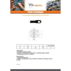 1 X Cheville Pour PLAFOND Et LUMINAIRE 8X42 -Vis-express Soldes cheville pour plafond et luminaire 8x42 3