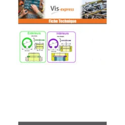 1 X Circlip Extèrieur Inox Sur Arbre Diamètre 34 -Vis-express Soldes circlip exterieur inox sur arbre diametre 34 2