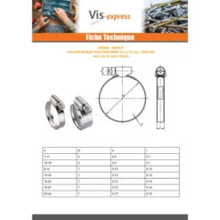 1 X Collier Inox W4 Diamètre 7A11 Largeur De La Bande 5 Vis Acier Zingué -Vis-express Soldes collier inox w4 diametre 7a11 largeur de la bande 5 vis acier zingue 3