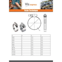 1 X Collier Inox W4 Diamètre 7A11 Largeur De La Bande 5 Vis Acier Zingué -Vis-express Soldes collier inox w4 diametre 7a11 largeur de la bande 5 vis acier zingue 4