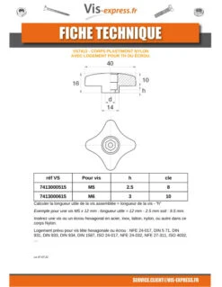 1 X CORPS PLATIMONT à 4 VOLANTS Pour Vis M5 -Vis-express Soldes corps platimont a 4 volants pour vis m5 2