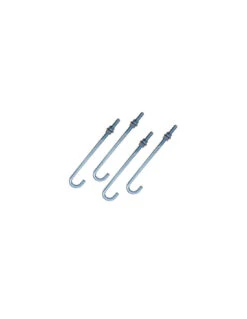 10 X Crosse Ancrage M27X500 +3 Ecrou +2 Rondelle Acier Zingué