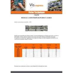 1 X Douille à Expansion Rawbolt M 6 S 4601 -Vis-express Soldes douille a expansion rawbolt m 6 s 4601 2