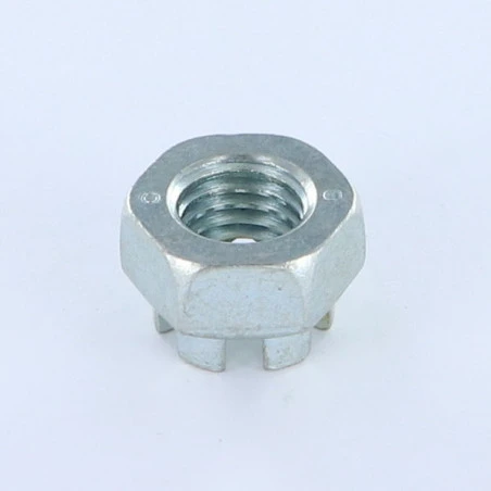 1 X Ecrou à CRENEAUX HK M39 Bichromaté 4 1 X Ecrou à CRENEAUX HK M39 Bichromaté – Image 2