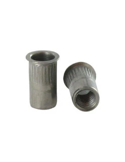 1 X Ecrou à Sertir Hexagonal M5 7X12 Acier Zingué