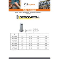 1 X Ecrou A Sertir Tête Plate TP Borgne M8X25.5 ACPB 35 Acier Zingué -Vis-express Soldes ecrou a sertir tete plate tp borgne m8x255 acpb 35 acier zingue 3