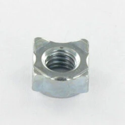 1 X Écrou à Souder Carré M6 Acier Zingué Blanc