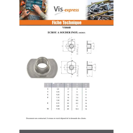 1 X Ecrou Cylindrique à Souder M6 22X14 Haut 8.5 Inox A2 7 1 X Ecrou Cylindrique à Souder M6 22X14 Haut 8.5 Inox A2 – Image 5