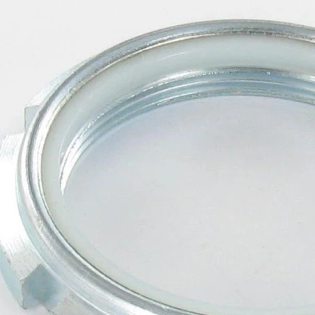 1 X Ecrou Frein à ENCOCHES Acier Zingué M40 Pas 150 5 1 X Ecrou Frein à ENCOCHES Acier Zingué M40 Pas 150 – Image 3