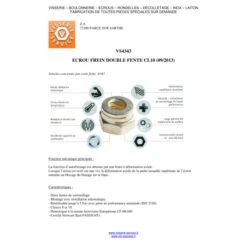 1 X Ecrou Frein Bichromaté DAH M16 Pas De 200 Classe 10 -Vis-express Soldes ecrou frein bichromate dah m16 pas de 200 classe 10 3