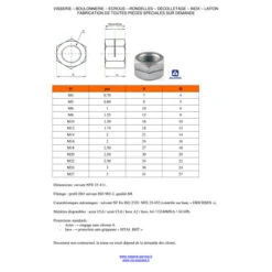 1 X Ecrou Frein Fendue M12 H100 Classe 8 Acier Zingué -Vis-express Soldes ecrou frein fendue m12 h100 classe classe 88 acier zingue 3