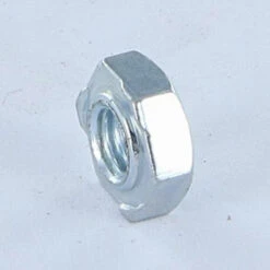 1 X Écrou Hexagonal à Souder M4 Acier Zingué Blanc