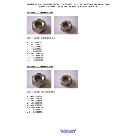 1 X Écrou Hexagonal à Souder M6 Acier Zingué Blanc 6 1 X Écrou Hexagonal à Souder M6 Acier Zingué Blanc – Image 4