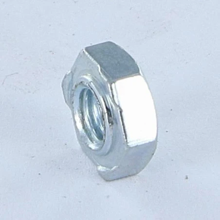1 X Écrou Hexagonal à Souder M6 Acier Zingué Blanc 3 1 X Écrou Hexagonal à Souder M6 Acier Zingué Blanc