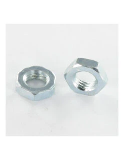 1 X Écrou Hexagonal Bas Hm/contre écrou M12 Pas De 125 Acier Zingué