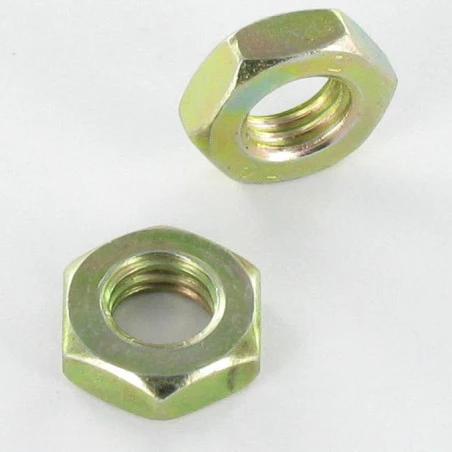1 X Écrou Hexagonal Bas Hm/contre écrou M18 Pas Fin Pas De 150 Bichromaté 3 1 X Écrou Hexagonal Bas Hm/contre écrou M18 Pas Fin Pas De 150 Bichromaté