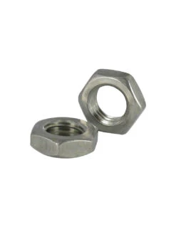 1 X Ecrou Hexagonal Bas Hm/contre Ecrou Pas à Gauche M16 Pas De 200 Inox A4