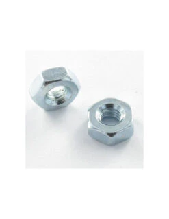 1 X Écrou Hexagonal M5 Sur Plat 10 Acier Zingué Blanc Épaisseur 4