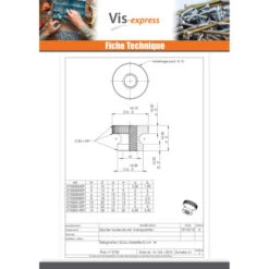 1 X Écrou Moletée Laiton M12 25X17 EMM 5 1 X Écrou Moletée Laiton M12 25X17 EMM -Vis-express Soldes ecrou moletee laiton m12 25x17 emm 1