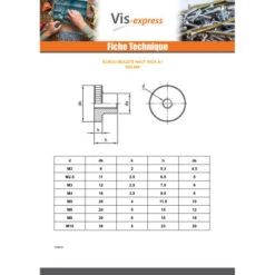 1 X Ecrou MOLETTES Type Haut M2.5 Inox A1 -Vis-express Soldes ecrou molettes type haut m25 inox a1 3