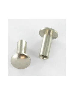 1 X Ecrou Relieur Tête Bombée M4X12 4X14 Laiton Chrome