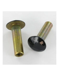 1 X Écrou Relieur Tête Bombee MARTELE M6X18 8X24 Acier Zingué Blanc