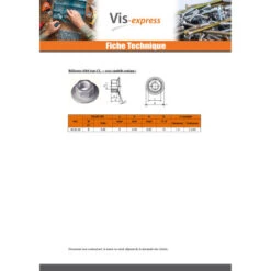 1 X Ecrou Twolok Cs(avec Rondelle Contact Striée) M10 Rondelle M10X22.25X11.05 Acier Zingué -Vis-express Soldes ecrou twolok csavec rondelle contact striee m10 rondelle m10x2225x1105 acier zingue 4