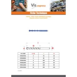 1 X Foret Pour CERAMIQUE 5X85 -Vis-express Soldes foret pour ceramique 5x85 3