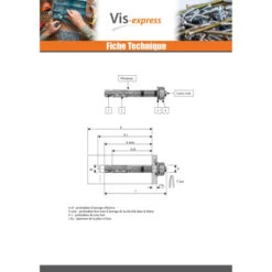 1 X Goujon Ancrage M10X60 Inox A4 -Vis-express Soldes goujon ancrage m10x60 inox a4 4