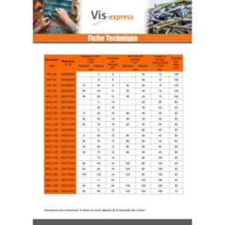 1 X Goujon Ancrage R-HPTIIZF M8X100 Acier Zingué Lamellaire -Vis-express Soldes goujon ancrage r hptiizf m8x100 acier zingue lamellaire 3