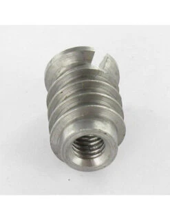 1 X Insert Fileté Bois Fendu Acier Brut M6 13X15 Sans CHANF -Vis-express Soldes insert filete bois fendu acier brut m6 13x15 sans chanf 2