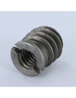 1 X Insert Fileté Bois Fendu Acier Brut M8 Pas De 150 14X17