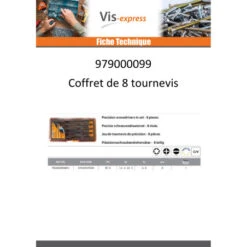 1 X JEU 8 Tournevis PRECISION PH-SL-TX -Vis-express Soldes jeu 8 tournevis precision ph sl tx 2