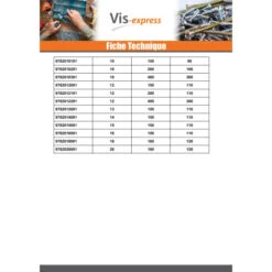 1 X MECHE Béton 13X150 -Vis-express Soldes meche beton 13x150 3