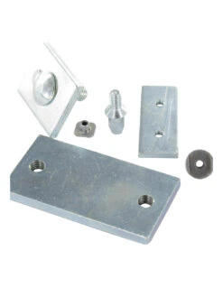 1 X PLAQUETTE 90X32X5 + TRCC JAPY Tête Ronde Collet Carré 8X25 Acier Zingué