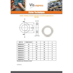 1 X Rondelle CONSTRUCT Métallique Inox A4 M16X30X8 -Vis-express Soldes rondelle construct metallique inox a4 m16x30x8 2