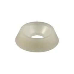 1 X Rondelle Cuvette Nylon M5 Blanc
