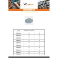 1 X Rondelle / Disque Sans Trou 70X4 Acier Brut -Vis-express Soldes rondelle disque sans trou 70x4 acier brut 2