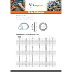 1 X Rondelle SCHNORR VS M16X24X2.6 430800 Acier Zingué 9 1 X Rondelle SCHNORR VS M16X24X2.6 430800 Acier Zingué -Vis-express Soldes rondelle schnorr vs m16x24x26 430800 acier zingue 2