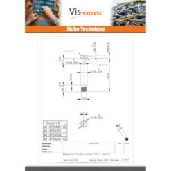 1 X Tourillons Métaux Acier Zingué Blanc 7.5X37 M6-7.5 -Vis-express Soldes tourillons metaux acier zingue blanc 75x37 m6 75 2