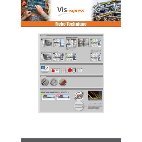 1 X V.BETON Tête Hexagonale TH FISCHER ULTRACUT FBS II 8-14 TORX T40 S13 8X70 Acier Zingué Blanc 5 1 X V.BETON Tête Hexagonale TH FISCHER ULTRACUT FBS II 8-14 TORX T40 S13 8X70 Acier Zingué Blanc – Image 3
